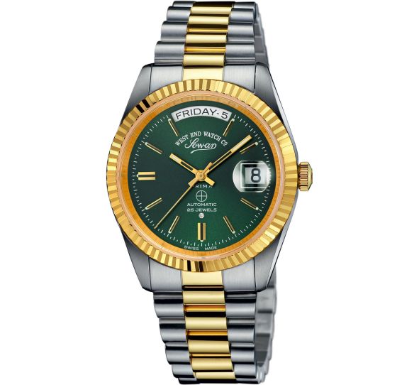The Classics Automatic Silver/Gold/Green - West End Watch Co.