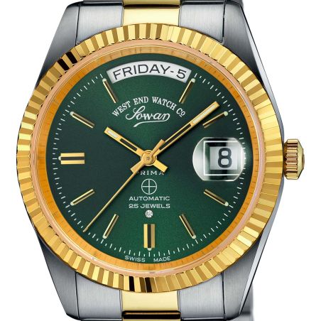 The Classics Automatic Silver/Gold/Green - West End Watch Co.