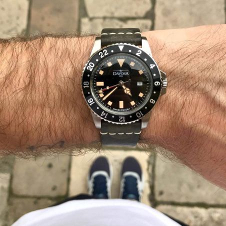 Montre Davosa Vintage Diver GMT 162.500.55