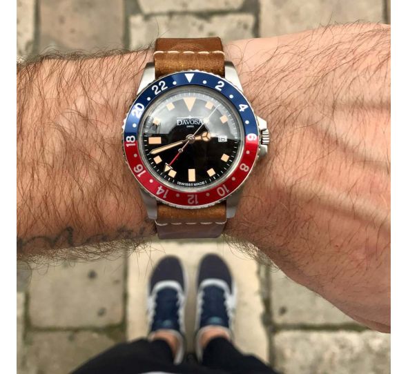 Montre Davosa Vintage Diver GMT 162.500.95