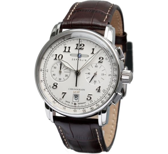 LZ 127 Graf Zeppelin Chronographe Blanc/Brun - Zeppelin 