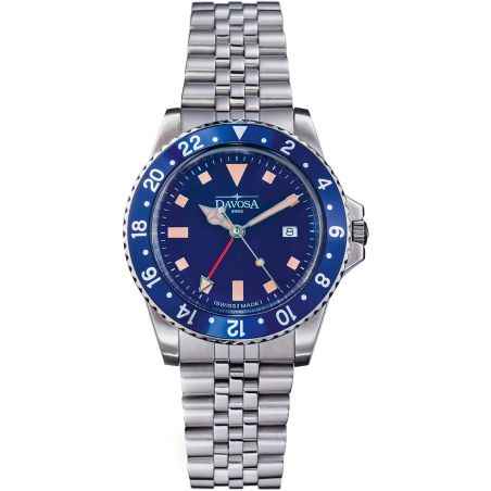 Montre Davosa Vintage Diver GMT Steel 163.500.40