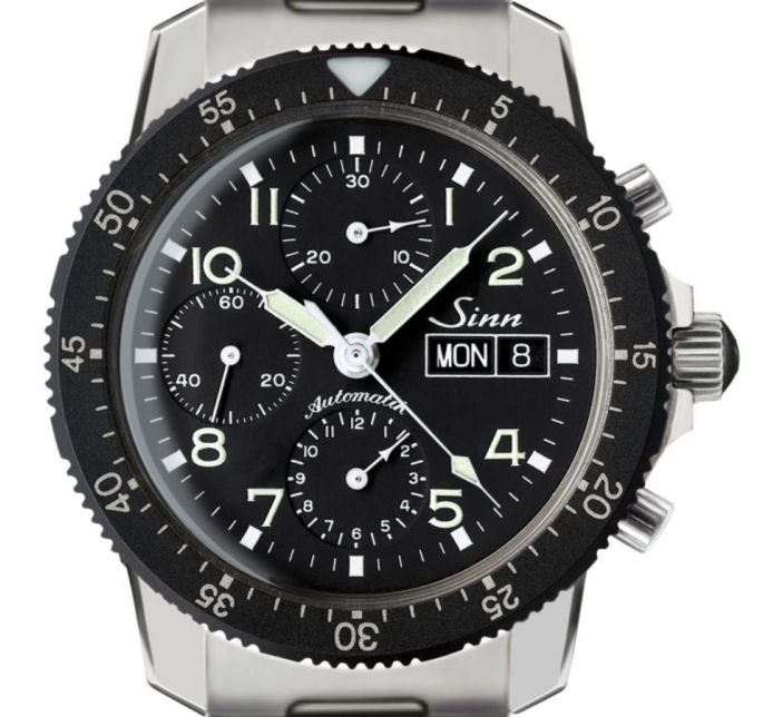 Traditional Pilot Chronograph 103 St Solid Strap - Sinn 