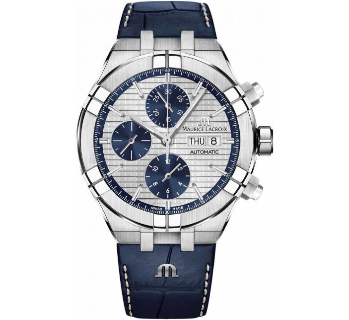 Aikon Automatique Chronographe Gris Bleu/Cuir - Maurice Lacroix 