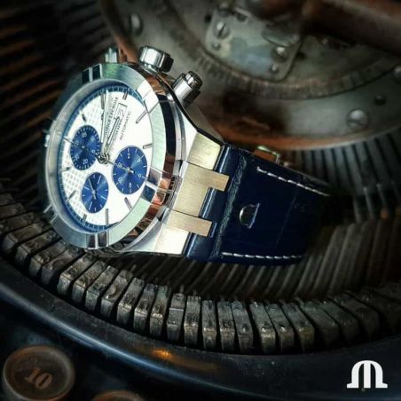 Aikon Automatique Chronographe Gris Bleu/Cuir - Maurice Lacroix 