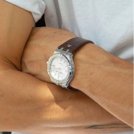 Aikon Automatique 42mm Blanc/Cuir - Maurice Lacroix 