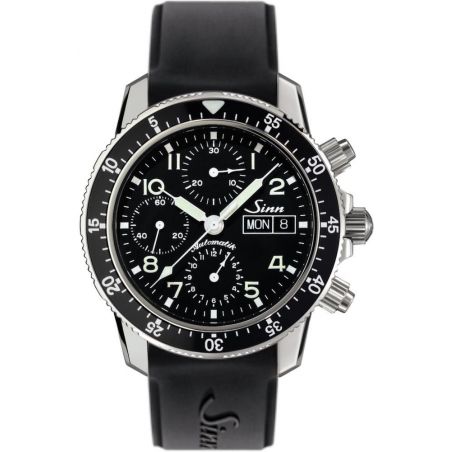 Montre Sinn Traditional Pilot Chronograph 103 St Sa Silicone Strap 