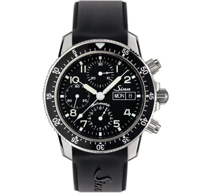 Montre Sinn Traditional Pilot Chronograph 103 St Sa Silicone Strap 