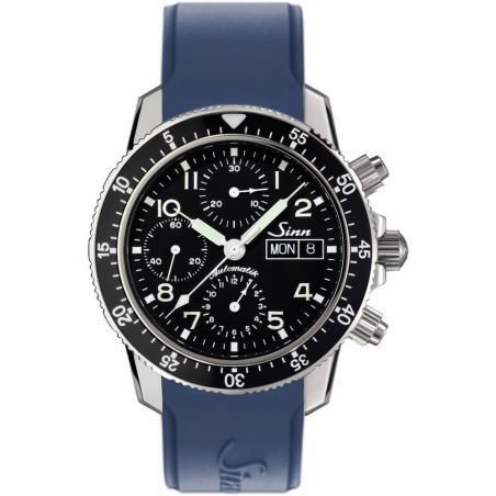 Montre Sinn Traditional Pilot Chronograph 103 St Sa Silicone Strap 