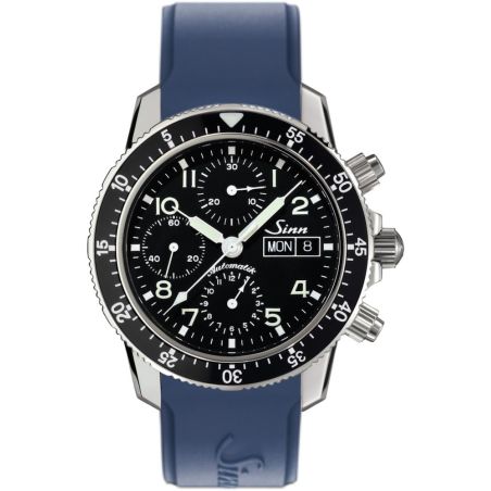 Traditional Pilot Chronograph 103 St Sa Silicone Strap - Sinn