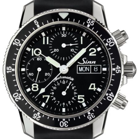 Montre Sinn Traditional Pilot Chronograph 103 St Sa Silicone Strap 