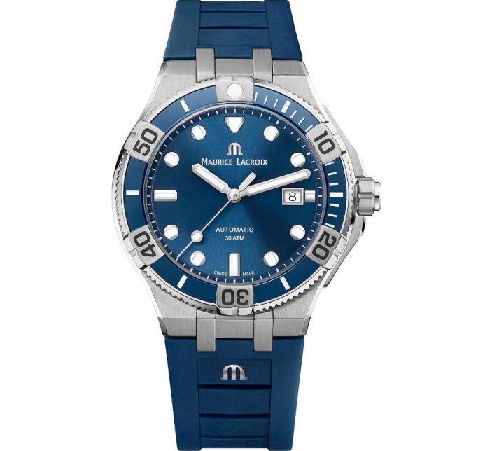 Aikon Automatique Venturer 43mm Bleu/Caoutchouc - Maurice Lacroix 