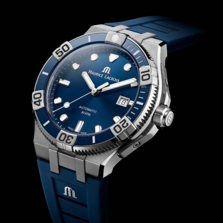 Aikon Automatique Venturer 43mm Bleu/Caoutchouc - Maurice Lacroix 