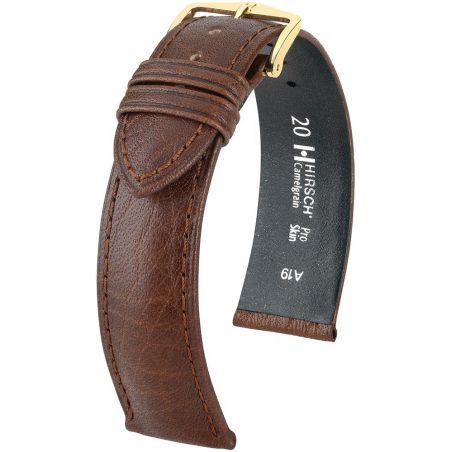 Bracelet Hirsch Camelgrain Brun Foncé