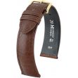 Bracelet Hirsch Camelgrain Brun Foncé