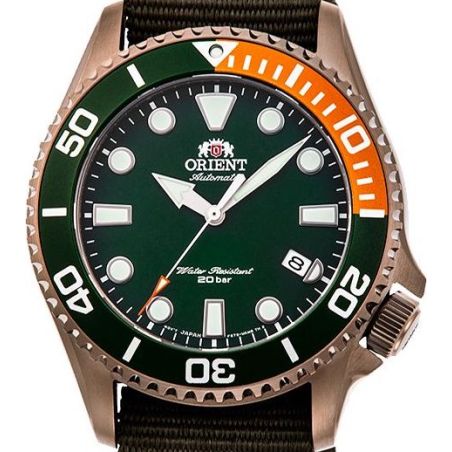 Sports Diver Automatic Saphir Green/Orange RA-AC0K04E - Orient