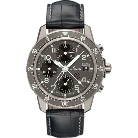 Montre Sinn Traditional Pilot Chronograph 103 Ti DIAPAL Leather Strap 