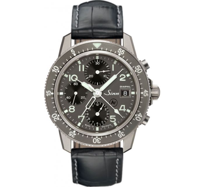 Montre Sinn Traditional Pilot Chronograph 103 Ti DIAPAL Leather Strap 