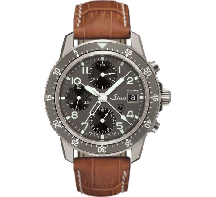 Montre Sinn Traditional Pilot Chronograph 103 Ti DIAPAL Leather Strap 