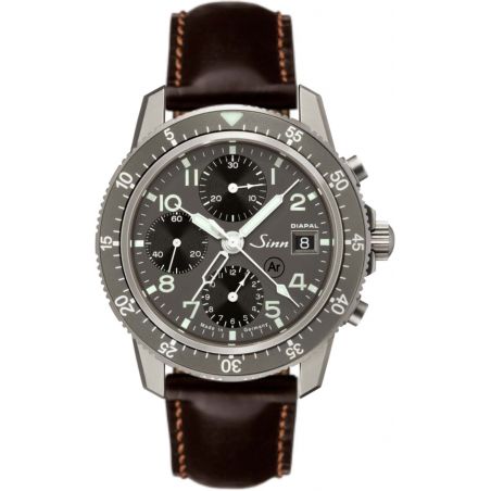 Montre Sinn Traditional Pilot Chronograph 103 Ti DIAPAL Leather Strap 