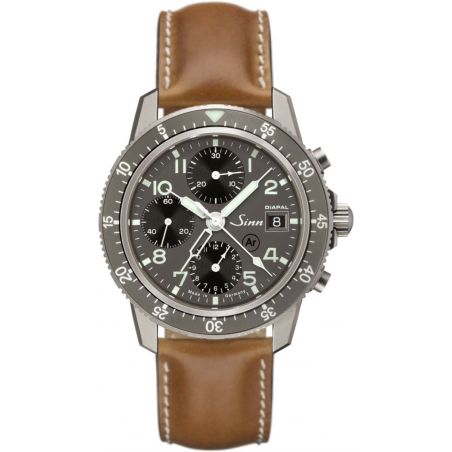 Montre Sinn Traditional Pilot Chronograph 103 Ti DIAPAL Leather Strap 