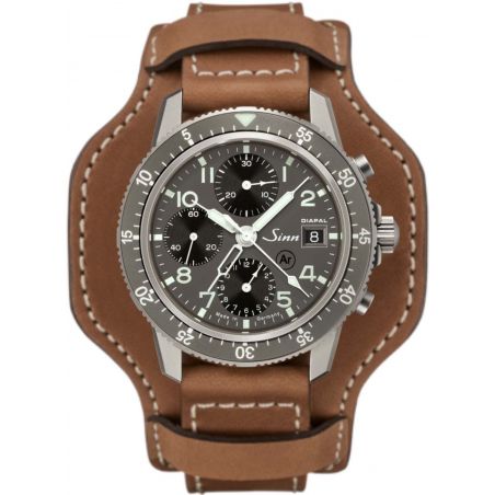 Montre Sinn Traditional Pilot Chronograph 103 Ti DIAPAL Leather Strap 