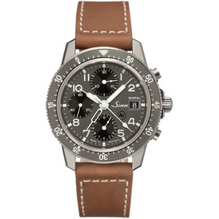 Montre Sinn Traditional Pilot Chronograph 103 Ti DIAPAL Leather Strap 