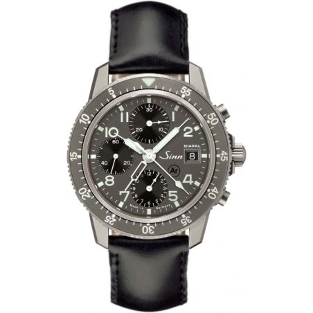 Montre Sinn Traditional Pilot Chronograph 103 Ti DIAPAL Leather Strap 