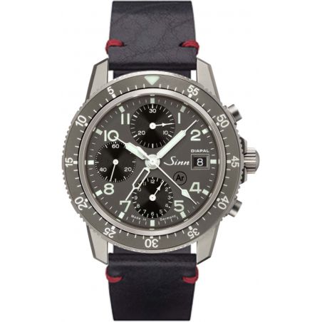 Montre Sinn Traditional Pilot Chronograph 103 Ti DIAPAL Leather Strap 
