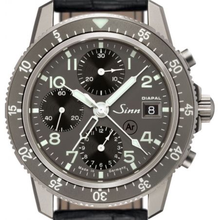 Montre Sinn Traditional Pilot Chronograph 103 Ti DIAPAL Leather Strap 