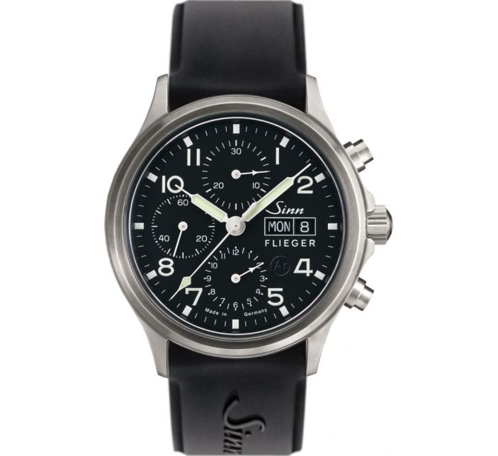 Montre Sinn Traditional Chronograph 358 Sa Pilot Silicone Strap 