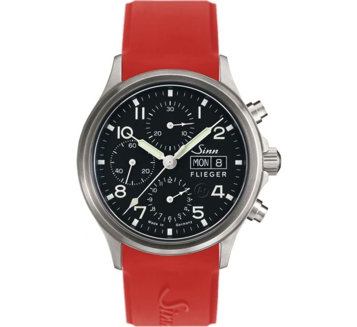 Montre Sinn Traditional Chronograph 358 Sa Pilot Silicone Strap 