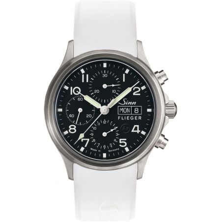 Montre Sinn Traditional Chronograph 358 Sa Pilot Silicone Strap 