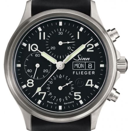Montre Sinn Traditional Chronograph 358 Sa Pilot Silicone Strap 