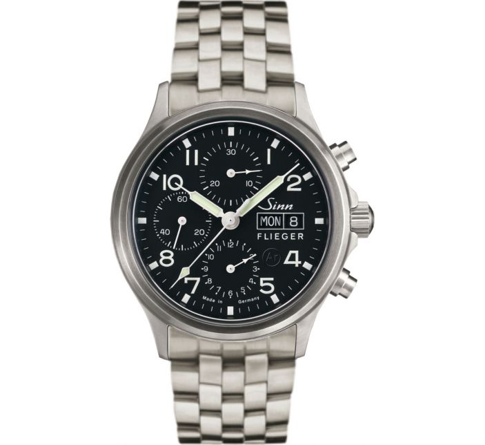 Montre Sinn Traditional Chronograph 358 Sa Pilot Solid Strap 