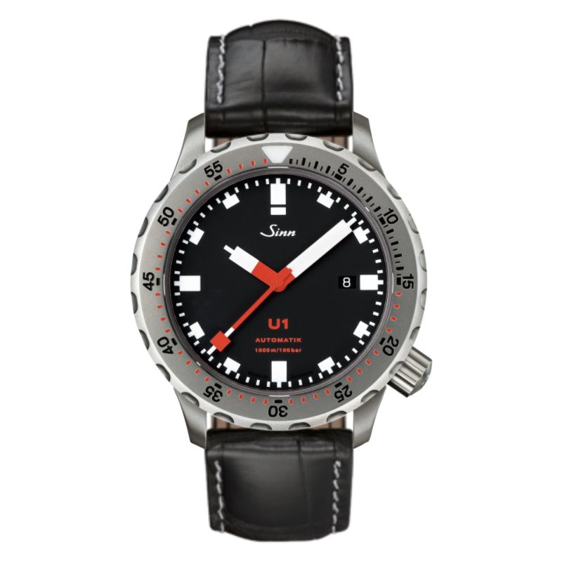 Diving Watch U1 Leather Strap - Sinn 