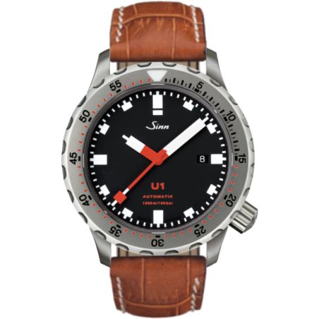 Diving Watch U1 Leather Strap - Sinn 