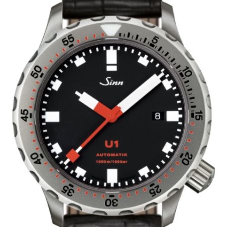 Diving Watch U1 Leather Strap - Sinn 