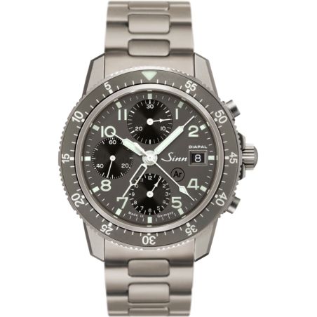 Traditional Pilot Chronograph 103 Ti DIAPAL Solid Strap - Sinn 