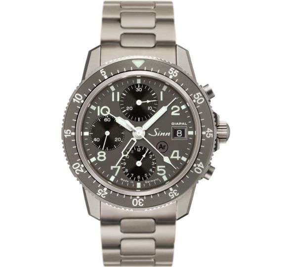 Traditional Pilot Chronograph 103 Ti DIAPAL Solid Strap - Sinn 