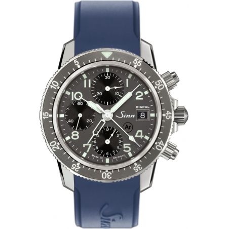 Traditional Pilot Chronograph 103 St DIAPAL Silicone Strap - Sinn