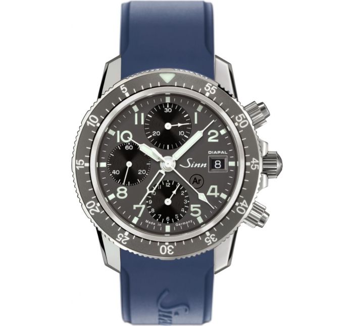 Traditional Pilot Chronograph 103 St DIAPAL Silicone Strap - Sinn