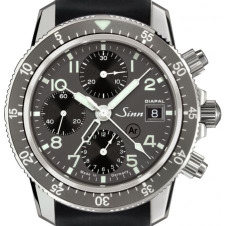 Traditional Pilot Chronograph 103 St DIAPAL Silicone Strap - Sinn