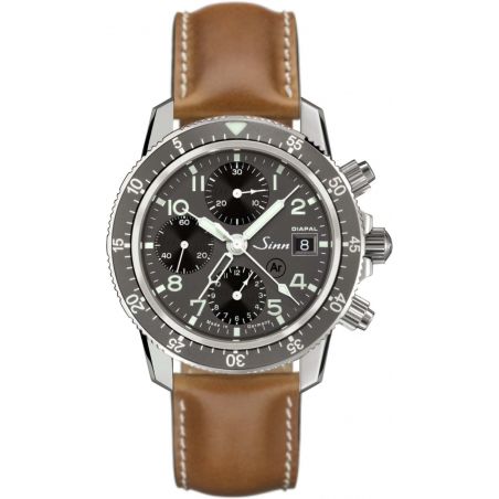 Traditional Pilot Chronograph 103 St DIAPAL Leather Strap - Sinn 