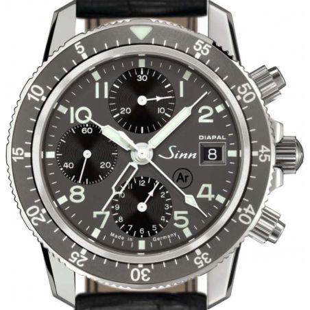 Traditional Pilot Chronograph 103 St DIAPAL Leather Strap - Sinn 