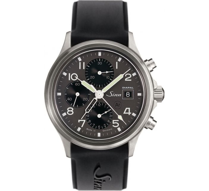 Montre Sinn Traditional Chronograph 358 DIAPAL SIlicone Strap 