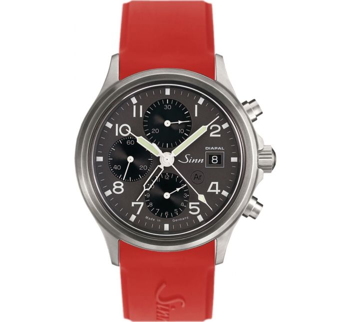 Montre Sinn Traditional Chronograph 358 DIAPAL SIlicone Strap 
