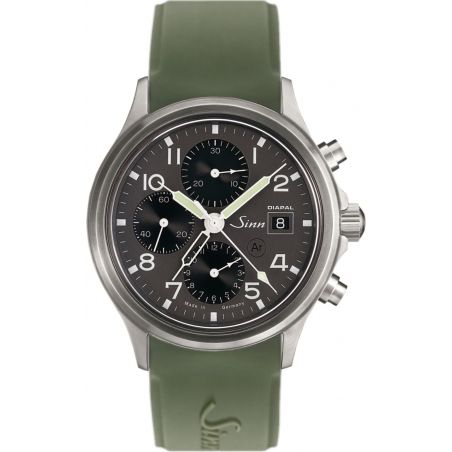 Montre Sinn Traditional Chronograph 358 DIAPAL SIlicone Strap 