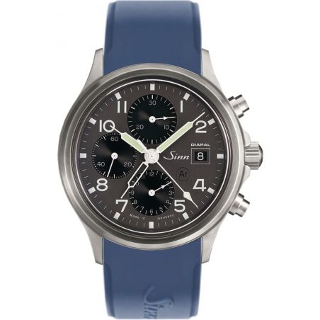 Montre Sinn Traditional Chronograph 358 DIAPAL SIlicone Strap 