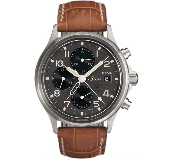 Montre Sinn Traditional Chronograph 358 DIAPAL Leather Strap 